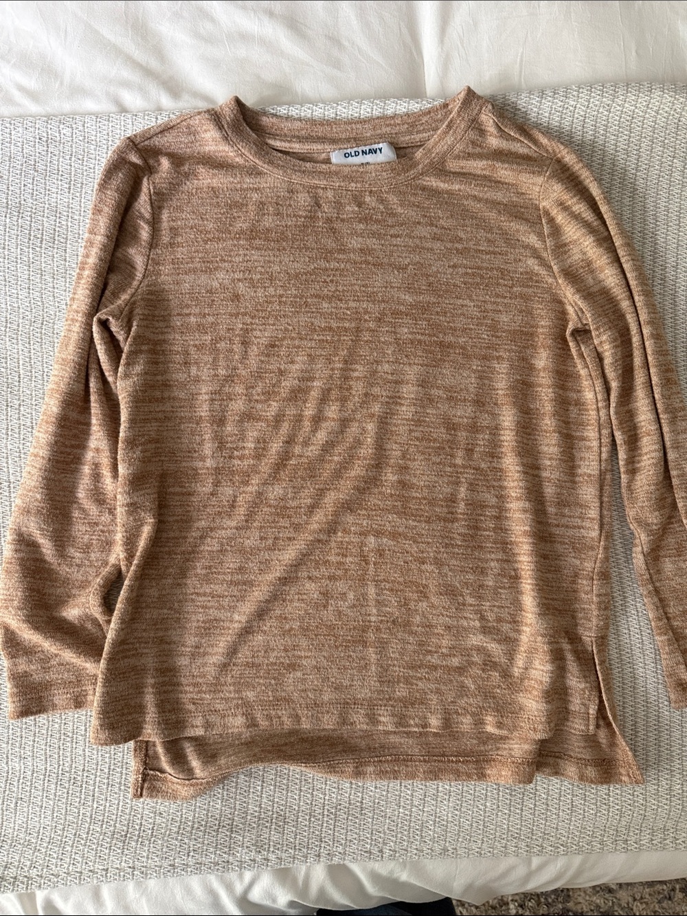 Old Navy Lightweight Scoopneck Sweater - Camel Heather